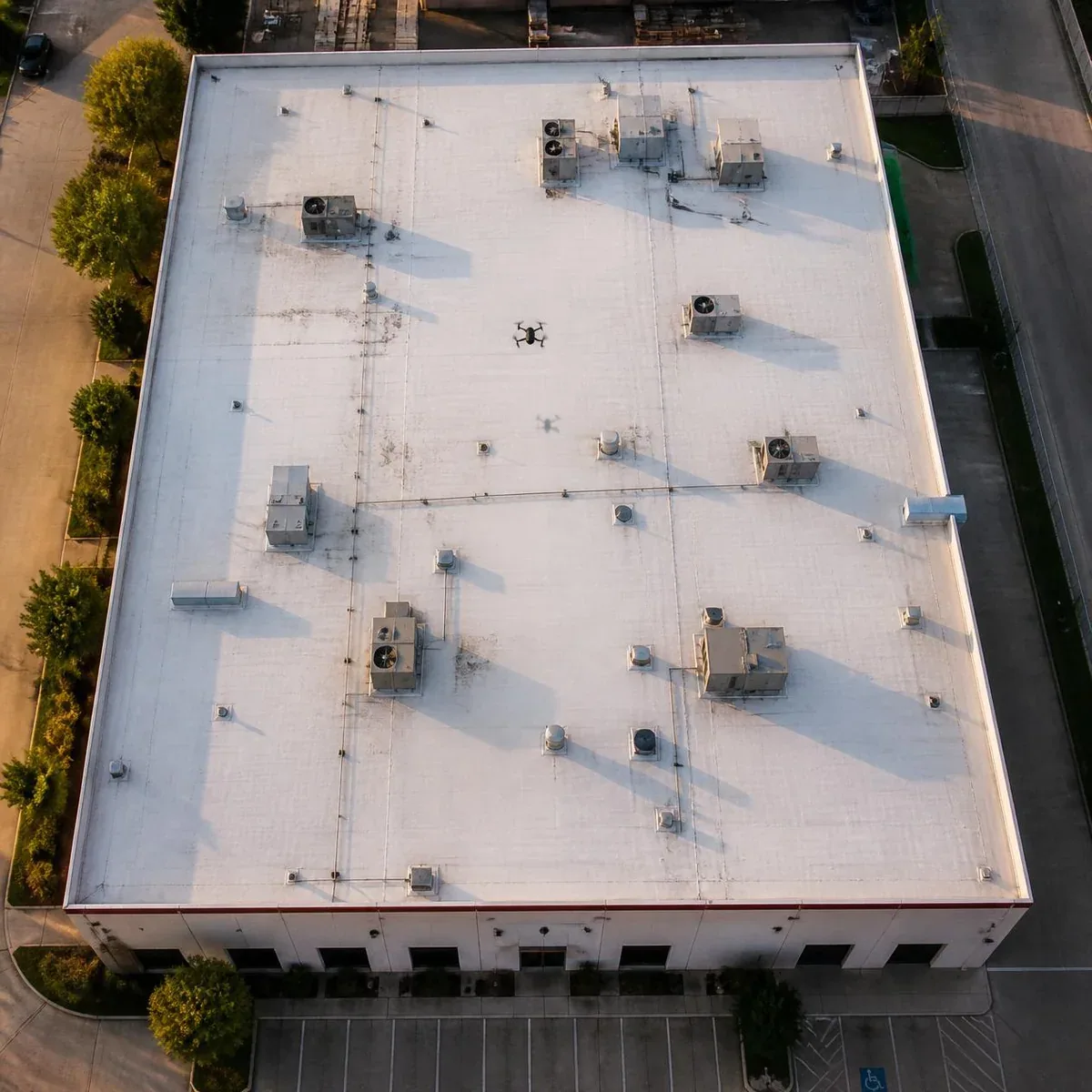 Commercial Drone Roof Inspection in Waterbury, CT