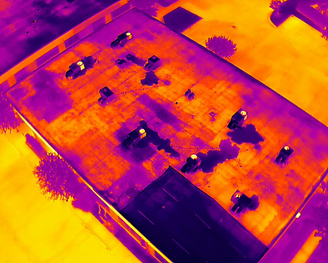 Commercial Roof Infrared Moisture Survey in Waterbury, CT